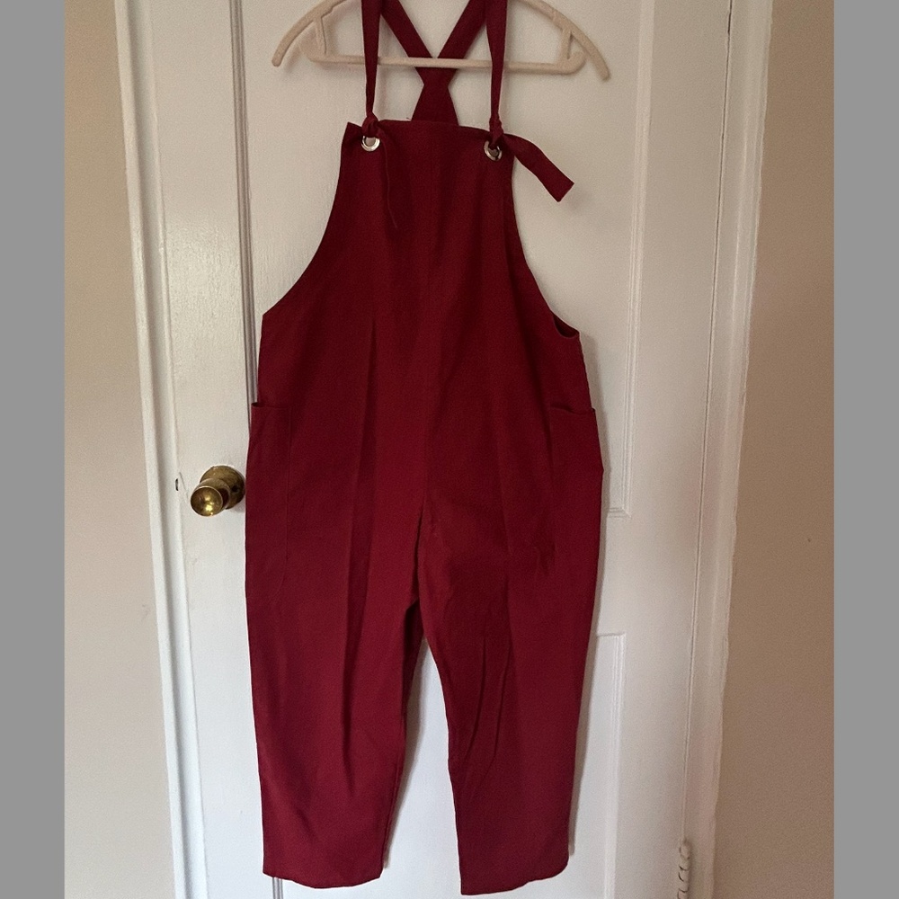 MQM Linen Jumpsuit – Boutique Chilean Brand – Size L – Super Comfortable